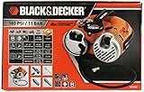 Black + Decker 160 PSI 12V Akkukompressor, LED-Arbeitsleuchte, Auto-Abschaltung, Zubehör direkt verstaubar, ASI500 - 3